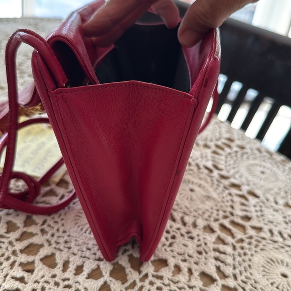 VINTAGE Daniel Swarovski Red Leather purse - Picture 12 of 12